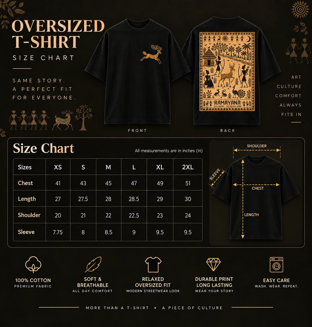 Color: Black — size chart