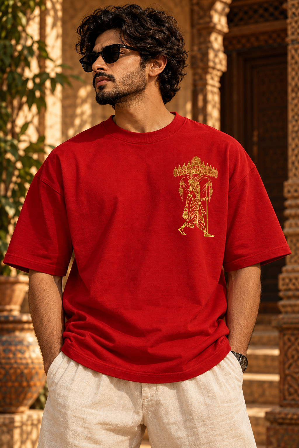 Color: Dark Red — front view model